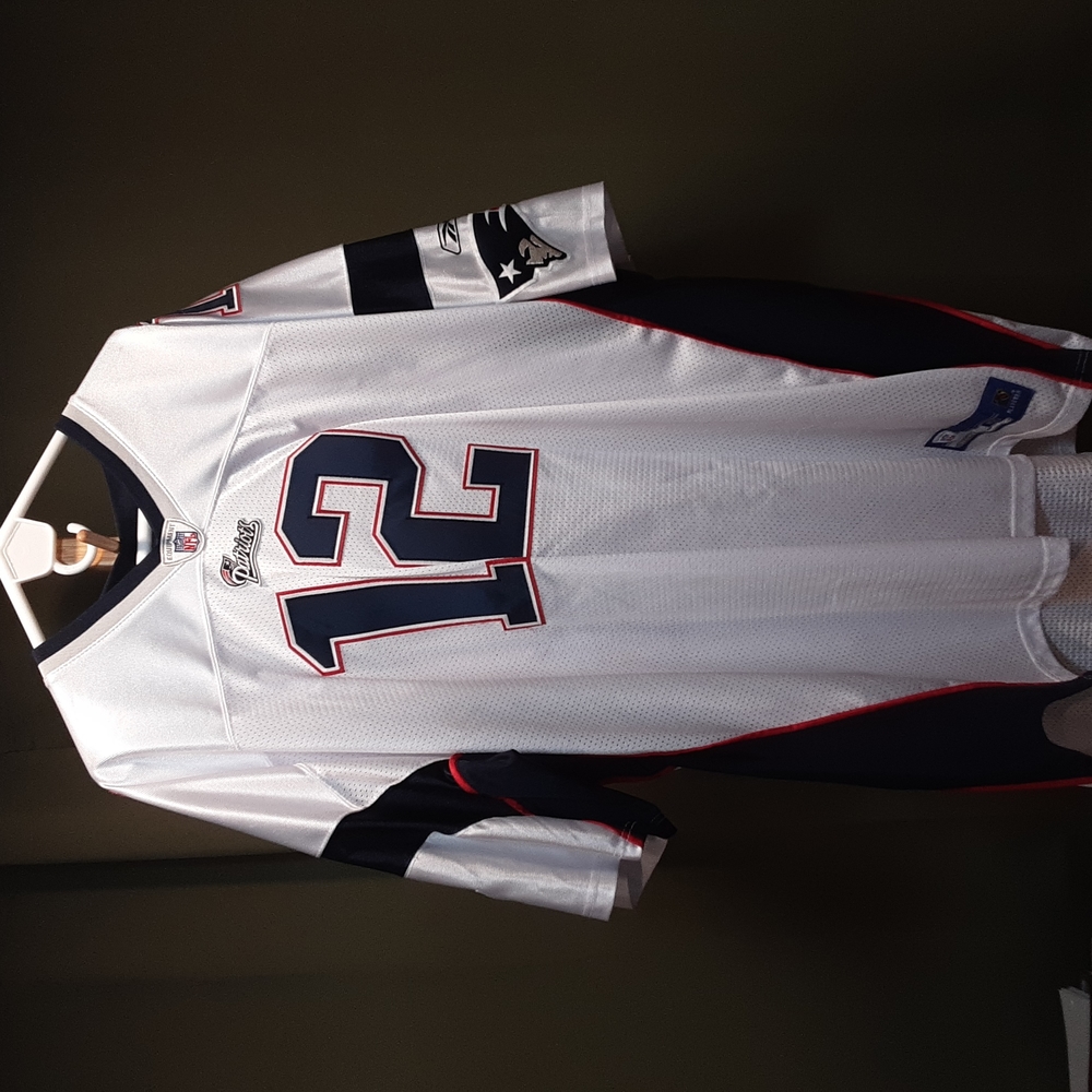 Authentic Brady #12 Patriots Reebok NFL Equipment On Field Jersey Sz 60